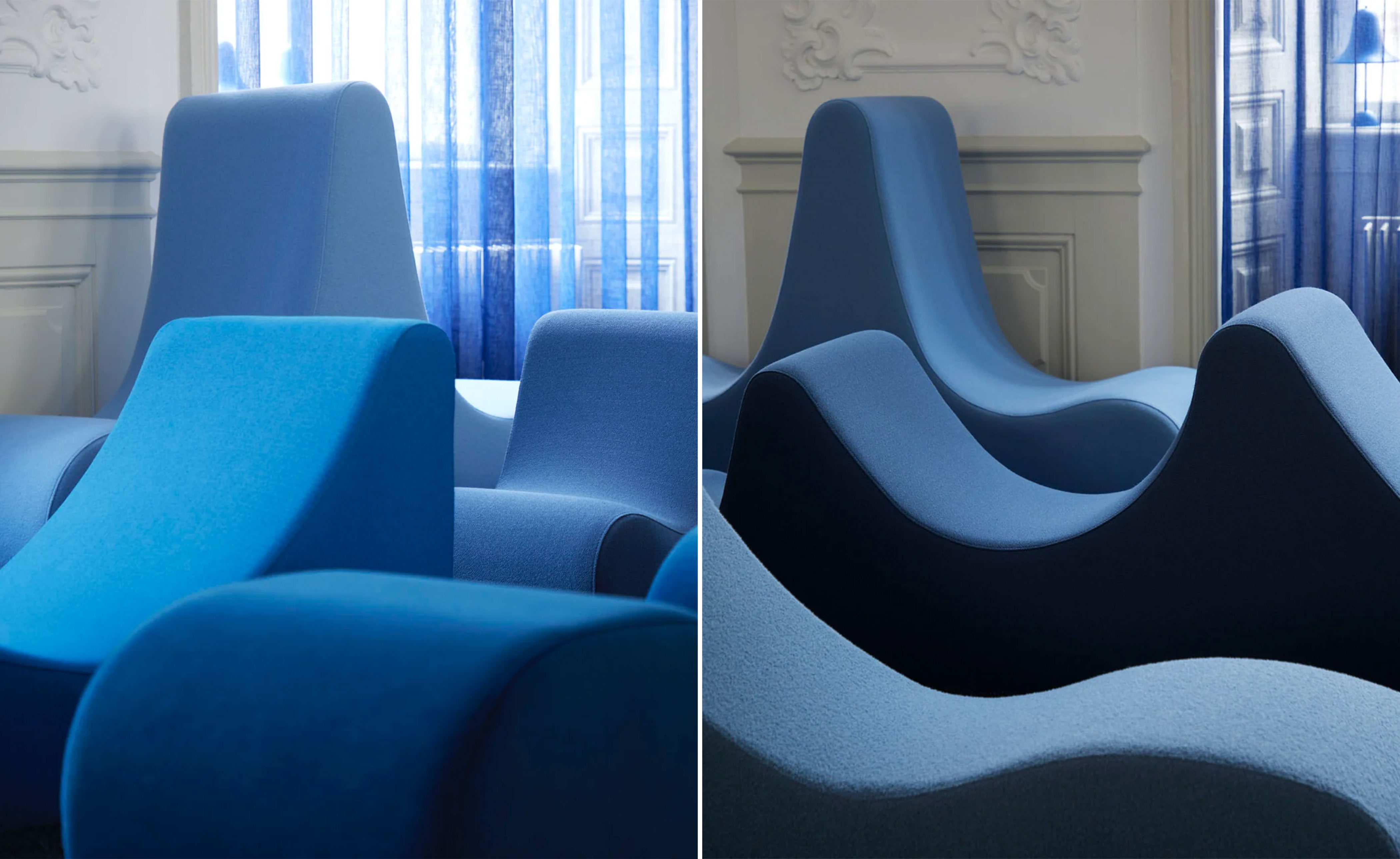 panton welle 3 low lounge seating