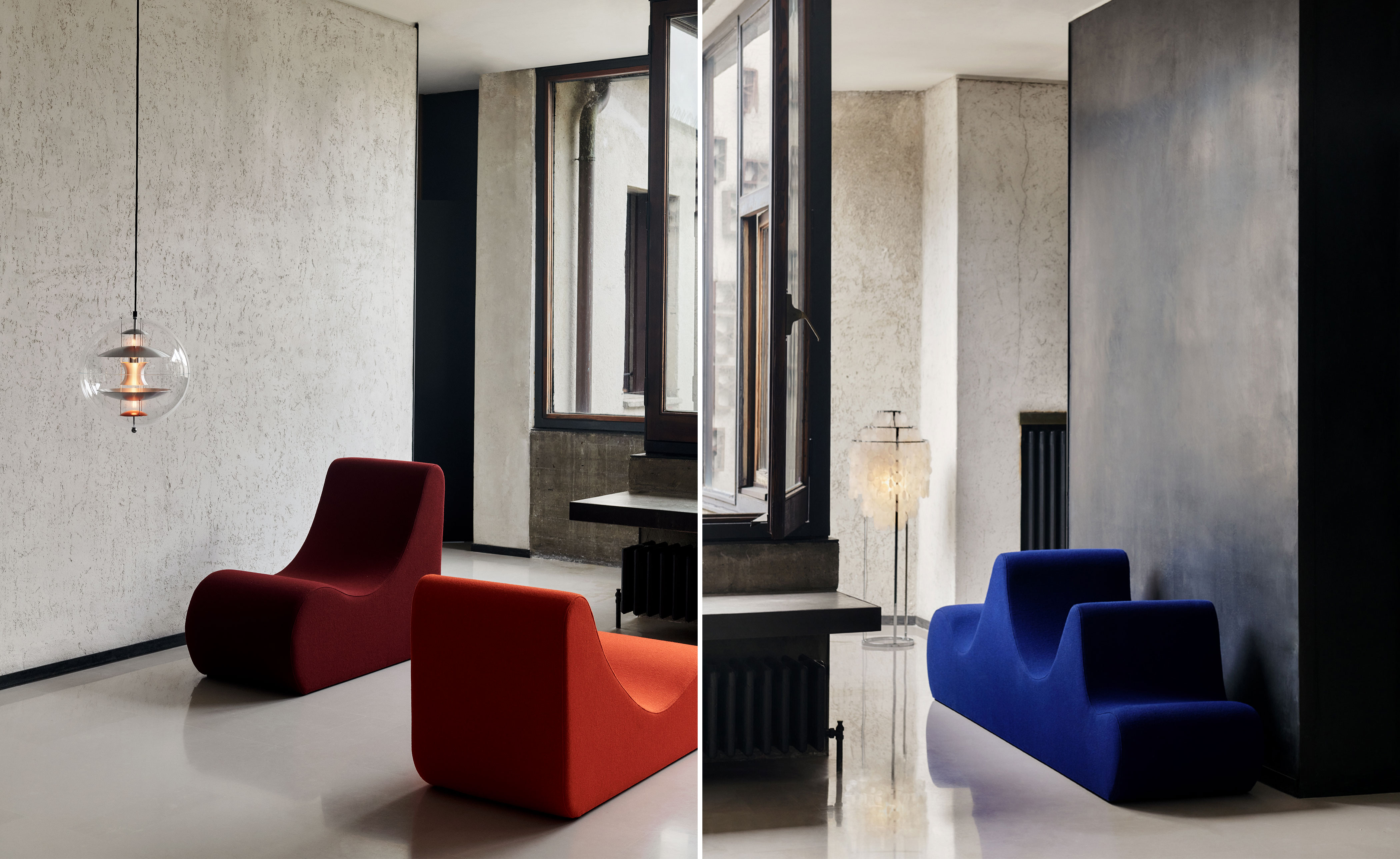 panton welle 3 low lounge seating