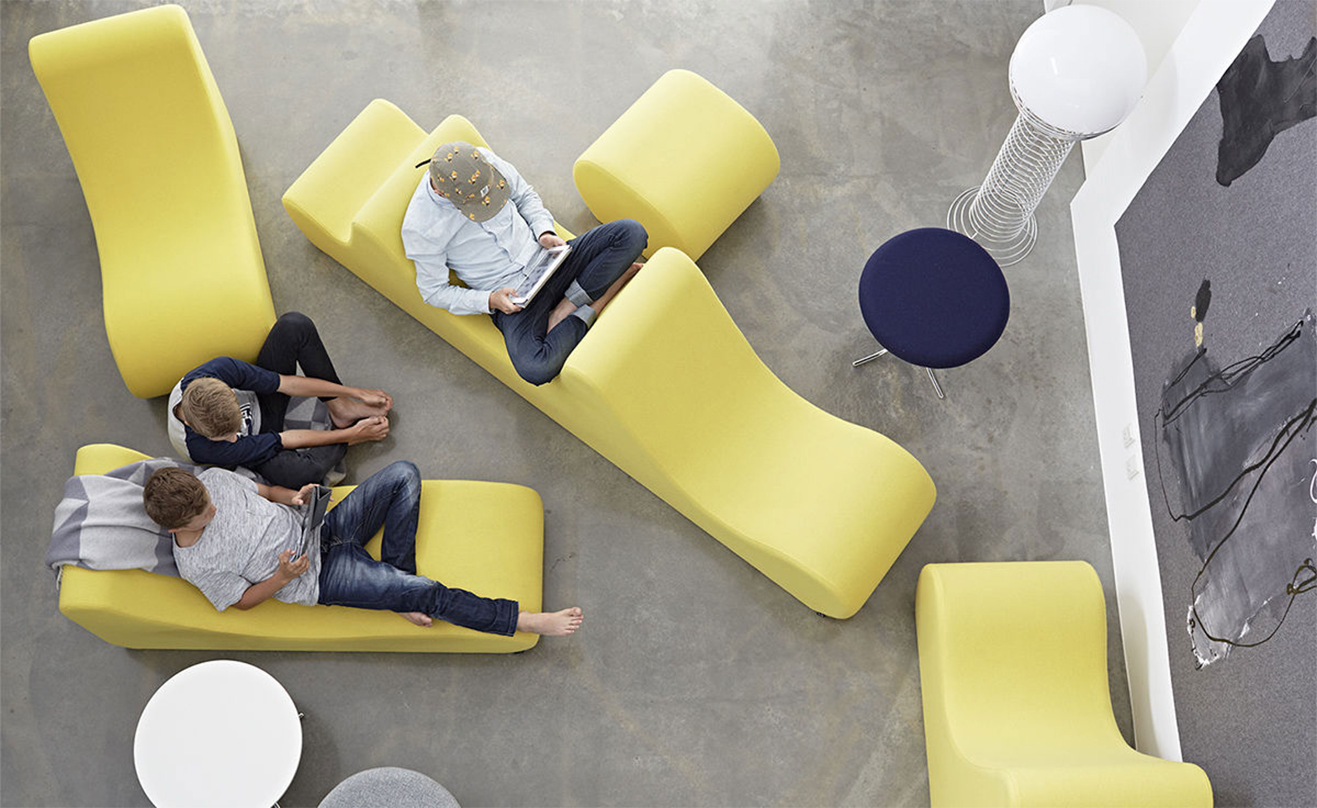 panton welle 4 low lounge seating