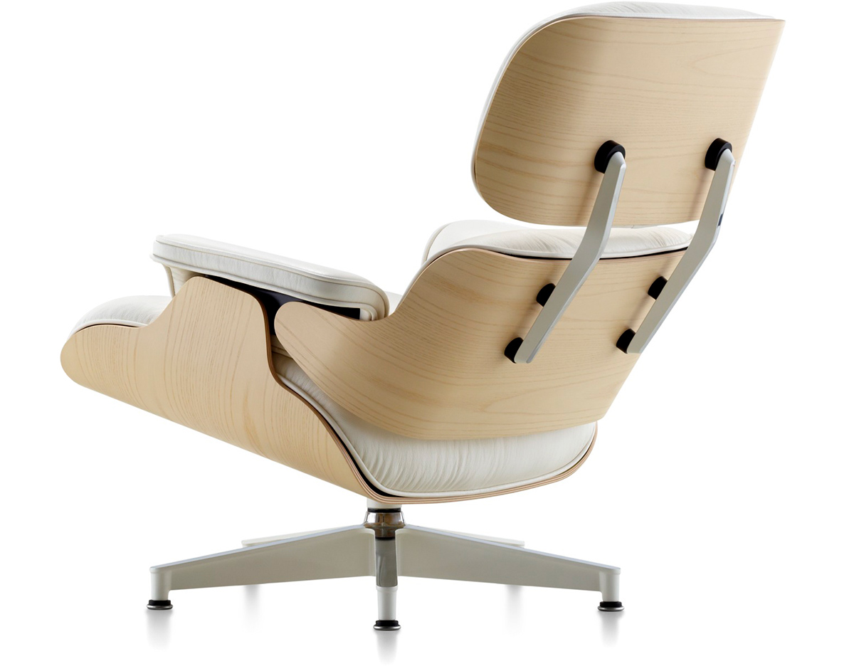 white ash eames&reg; lounge chair without ottoman