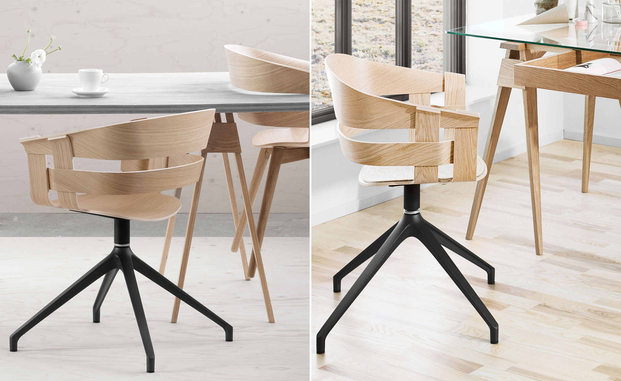 Wick Chair with swivel base
