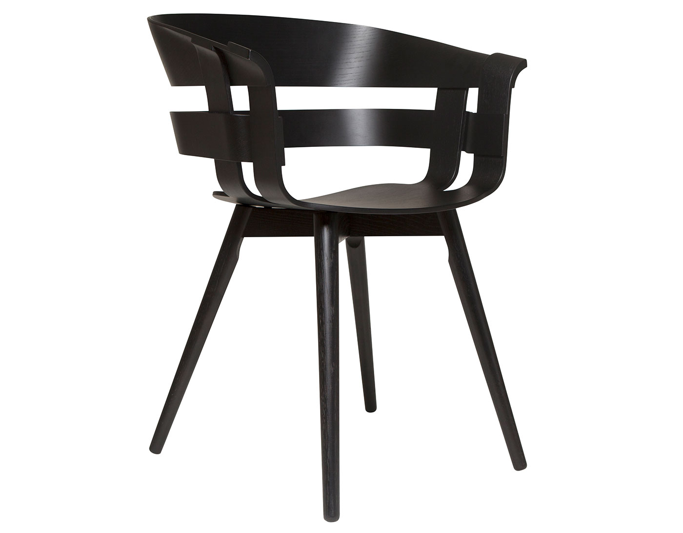 Wick Chair with wooden legs