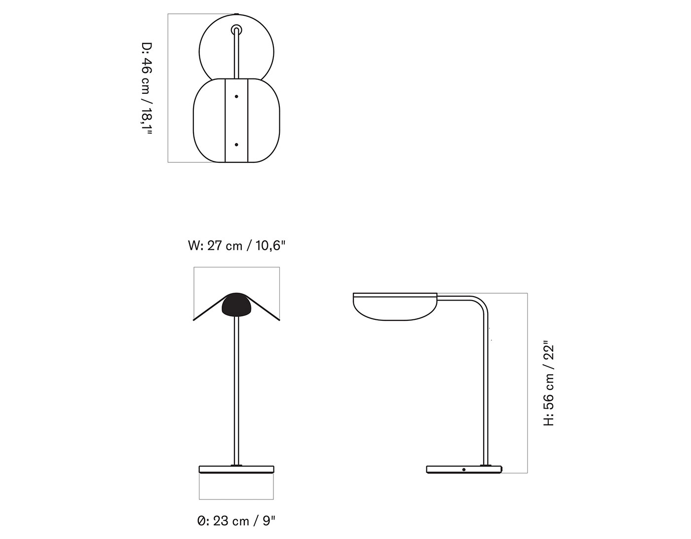 Wing Table Lamp
