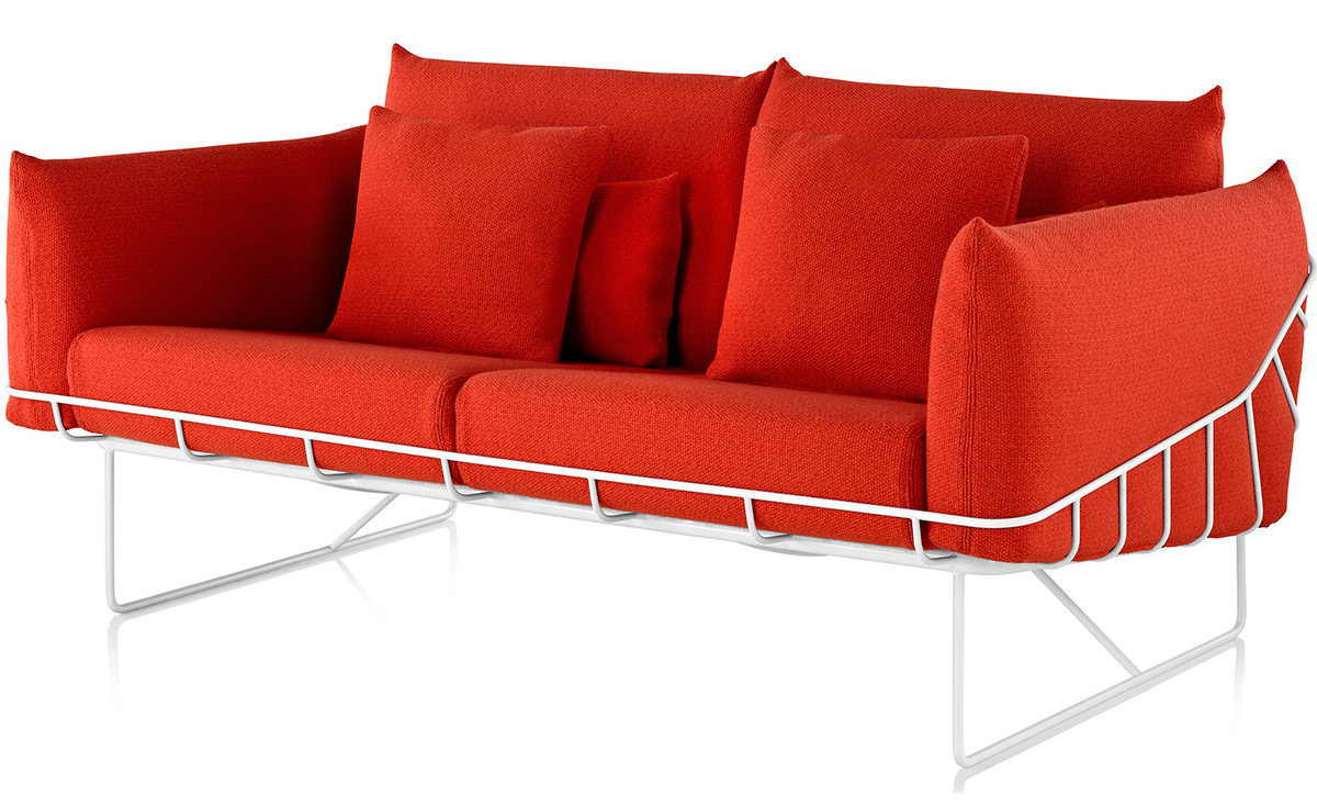 wireframe 2-seat sofa