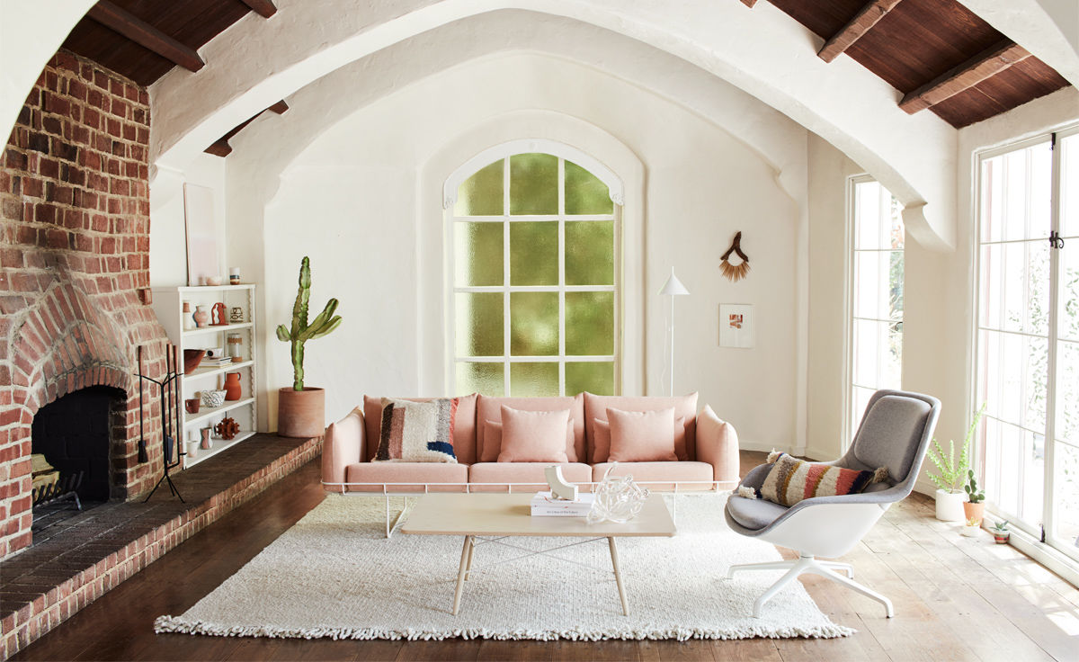 wireframe 3-seat sofa