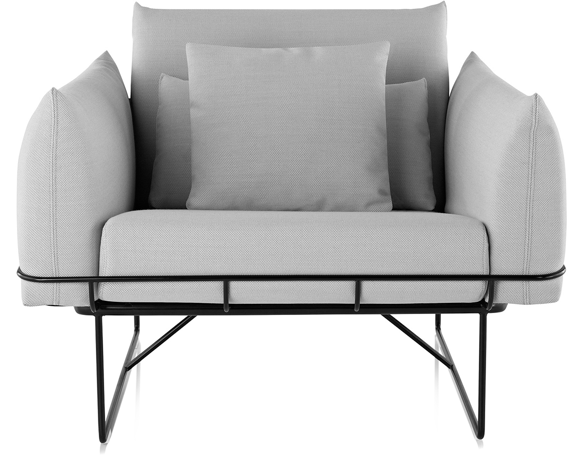 wireframe lounge chair