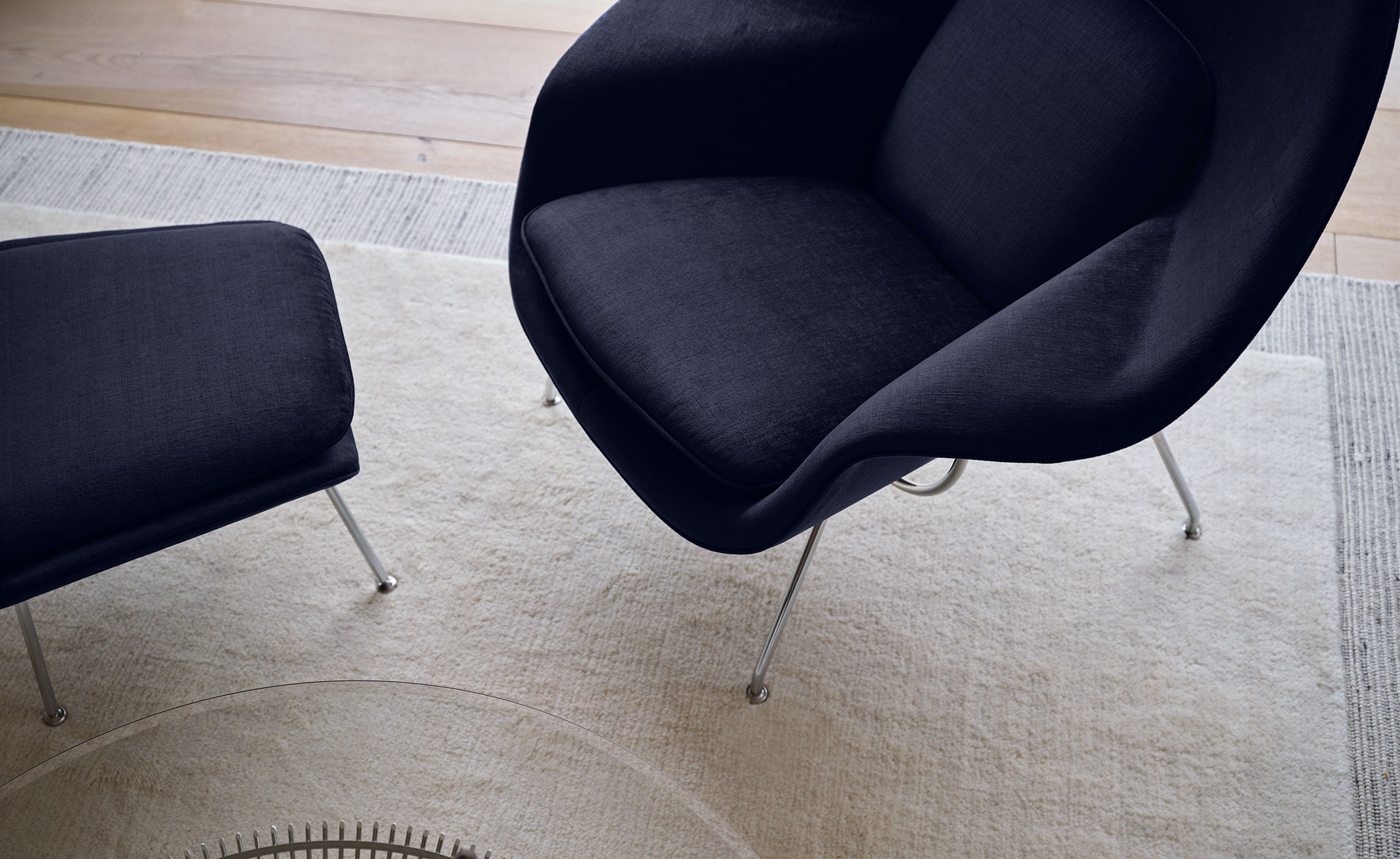 womb lounge chair & ottoman