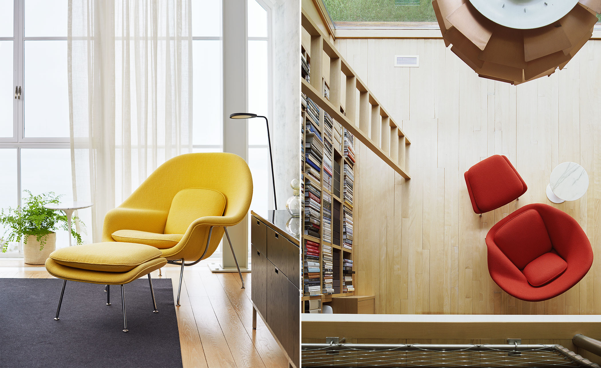 womb lounge chair & ottoman