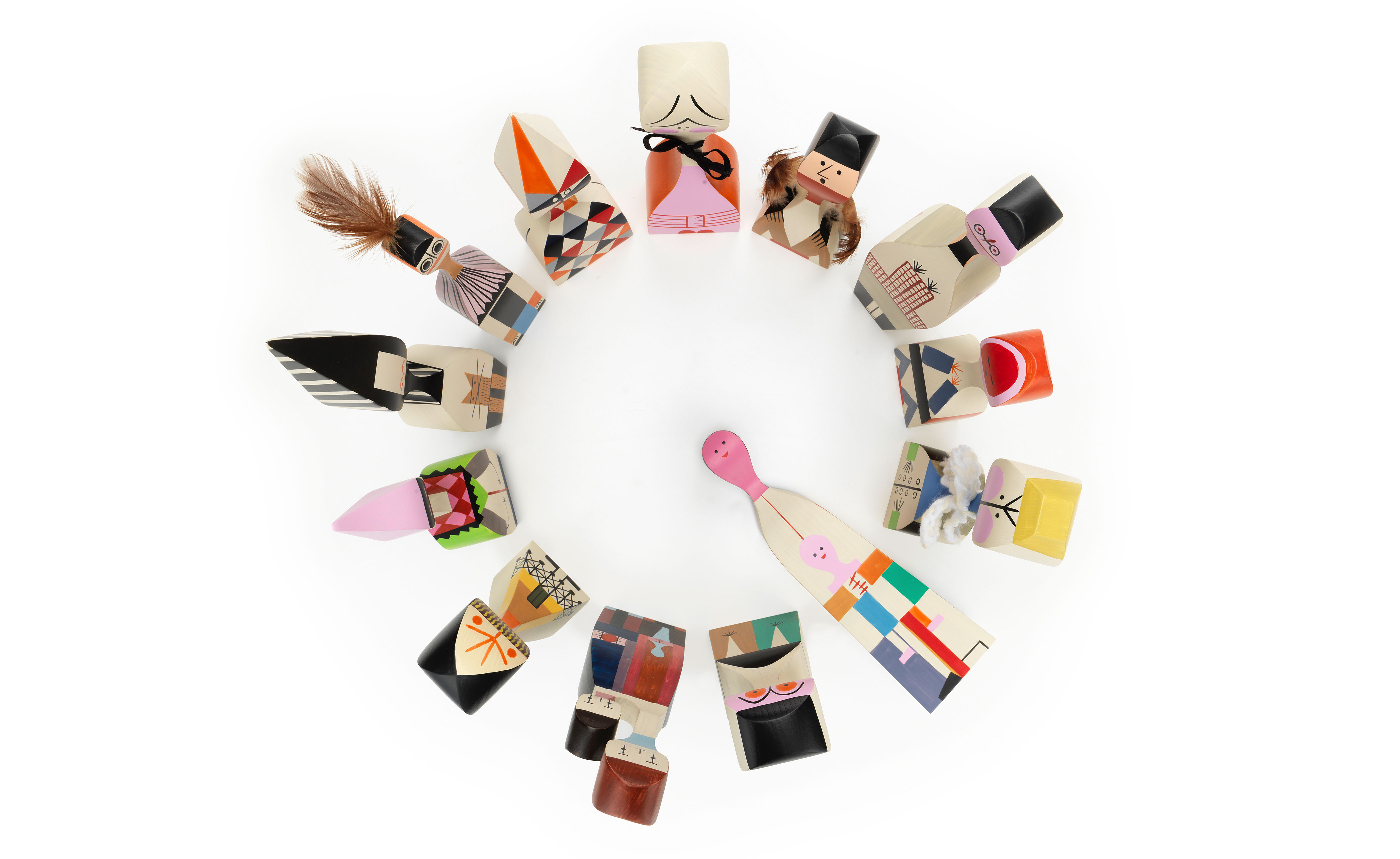 wooden dolls by alexander girard