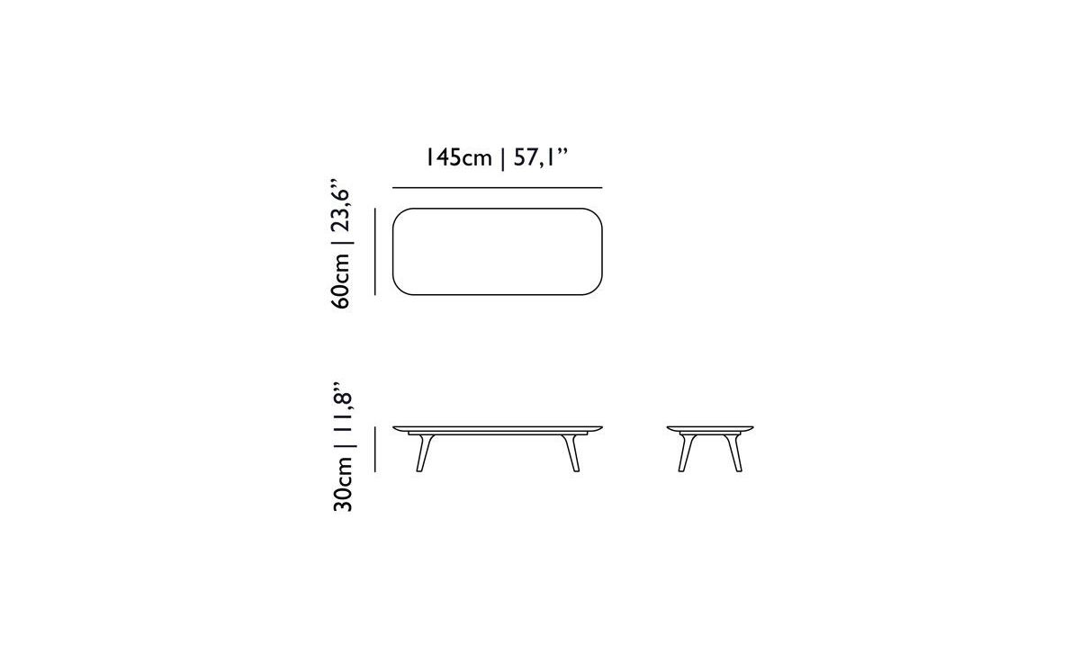 zio rectangular coffee table 145